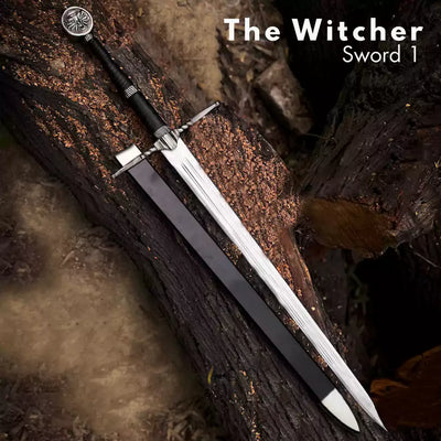 Witcher Sword Replica – Silver Fantasy Blade with Scabbard (Display Only) Replica
