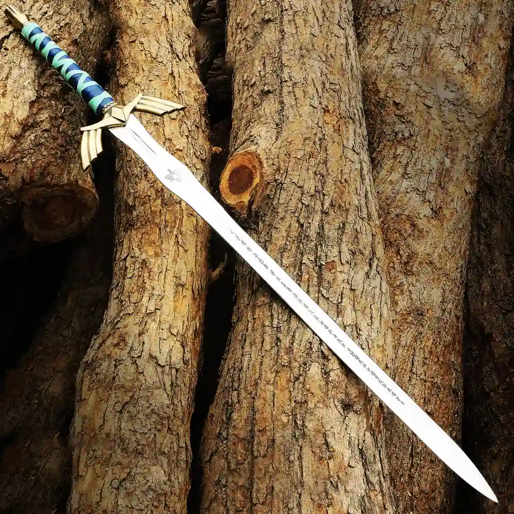 Golden Zelda Master Sword – Fantasy Display Replica with Scabbard