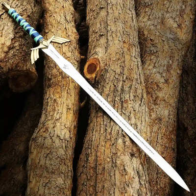 Golden Zelda Master Sword – Fantasy Display Replica with Scabbard