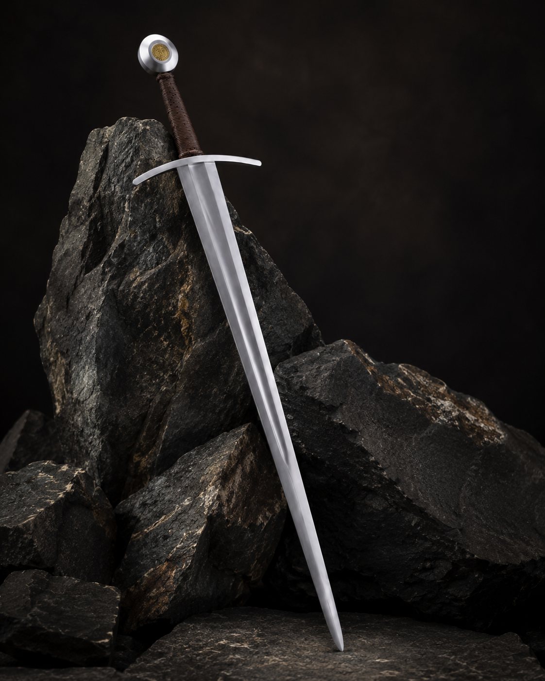 Invictus Knight's Longsword – Medieval Display Replica – Demon Steel Blades