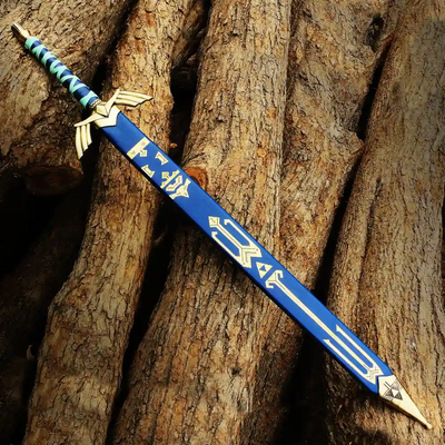 Golden Zelda Master Sword – Fantasy Display Replica with Scabbard