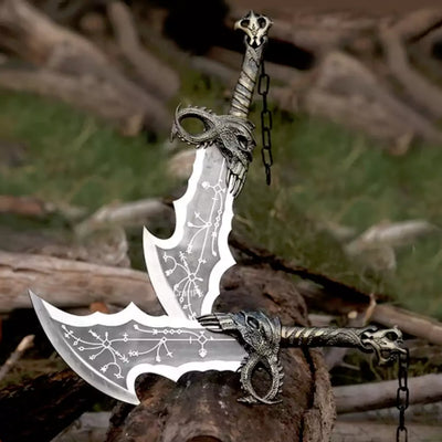 Blades of Chaos Replica – Twin Kratos Blades (Fantasy Display Set) Replica