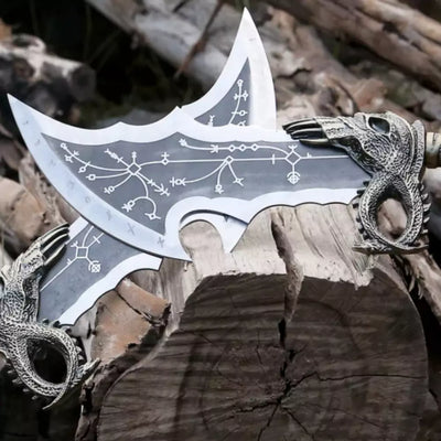 Twin Flame Blades – Fantasy Warrior Display Replica (Decorative Set)